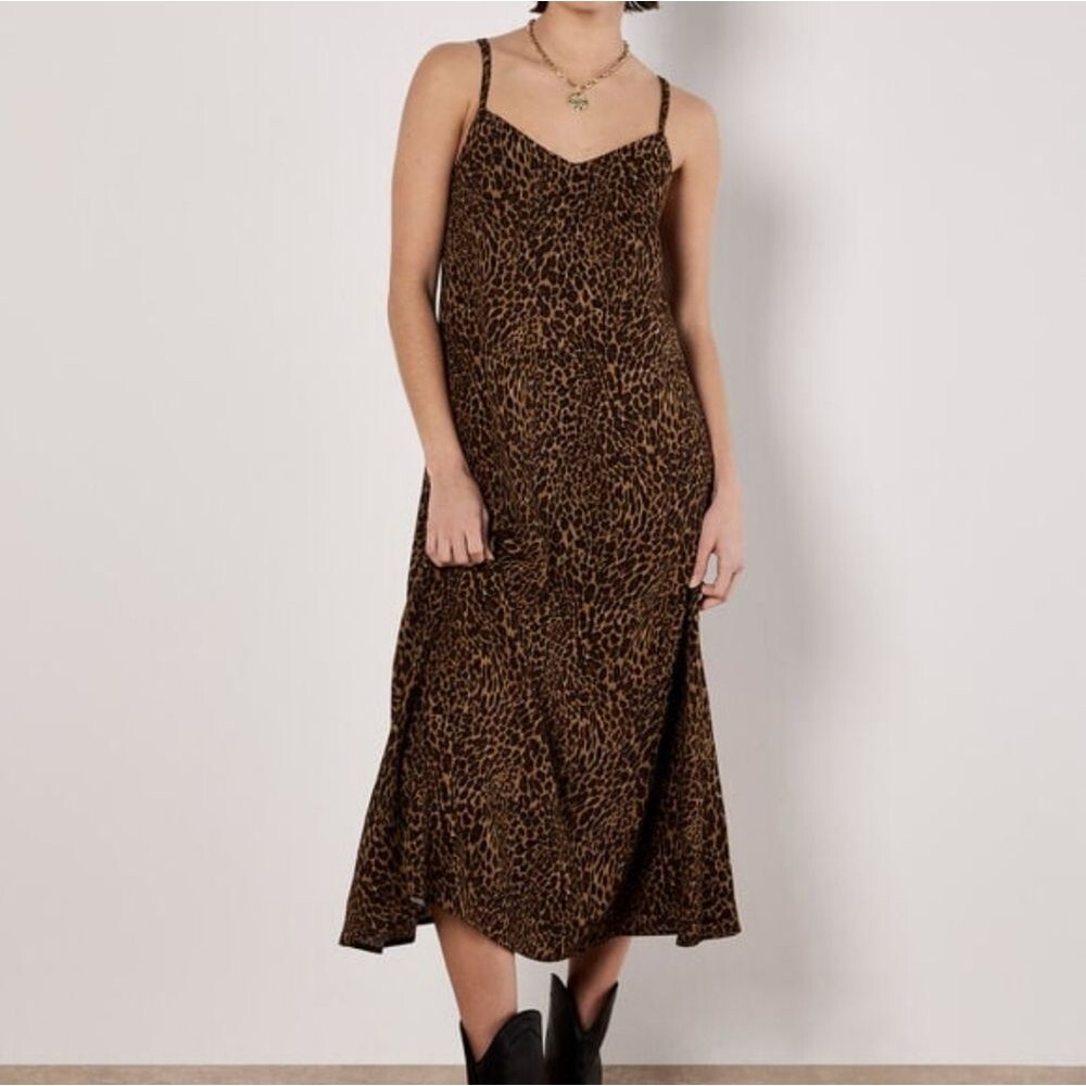 Animal Print Slip Dress